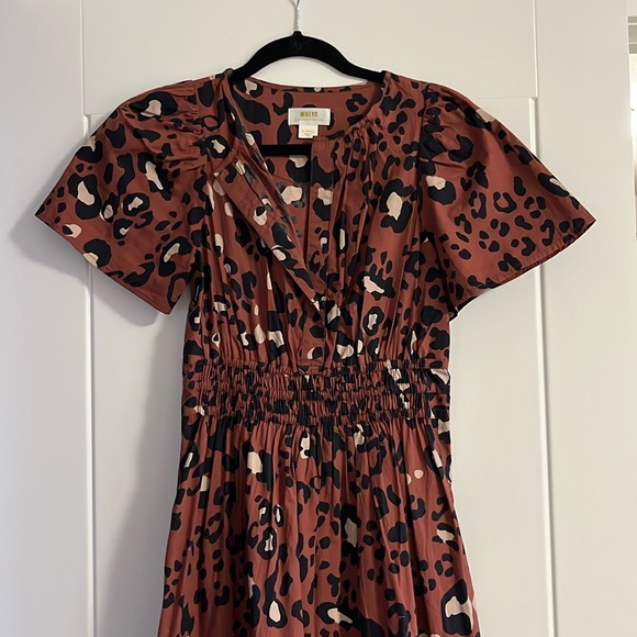 EUC Anthropologie Somerset dress in leopard print - Picture 1 of 5